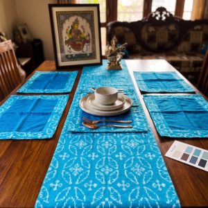 Sambalpuri Bandha-Work Handloom Dining Set of 6