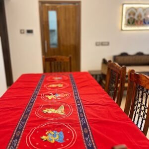 Pattachitra painted table covers