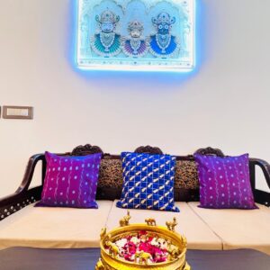 Purple Bandha cushion covers - Set of 5
