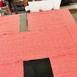 Striped Dining Set with 6 Mats & 1 Runner(Kotpad Handloom)