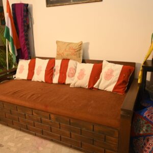 Half Rust Cushion Cover - Set of 5